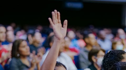 A Woman Raising Her Arm