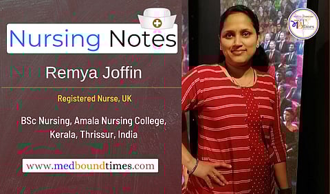 A picture of Remya Joffin in a red top posing in a museum.