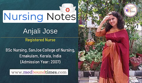 A photo of Anjali Jose in a red and brown saree outdoors.