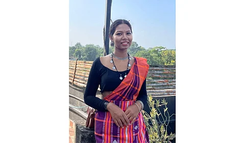 Dr. Martina Tudu in an attire from her community
