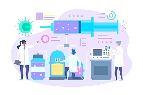 vaccine development concept