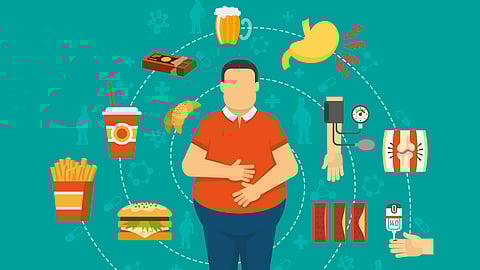 Obesity Concept Illustration
