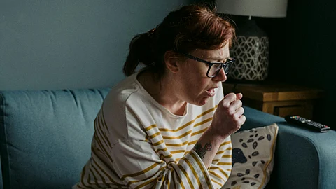 A woman with chronic cough.