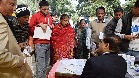 People enrolling for PMJAY scheme