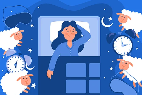 Insomnia concept