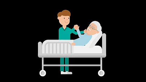 A clinician ensuring patient care and safety