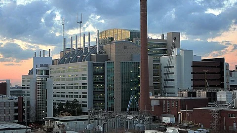 A large building.