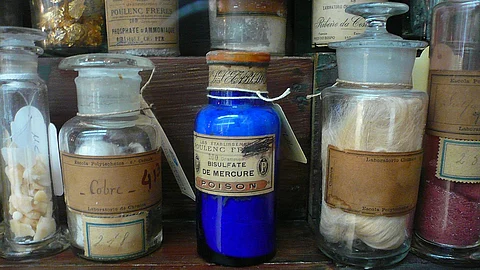 A poison bottle