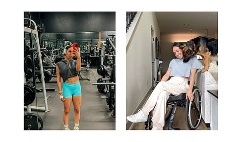 fitness influencer in a wheelchair