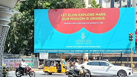 Hoarding of Assana clinic's new campaign.