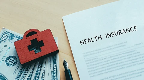 Life and health insurance policy concept idea.