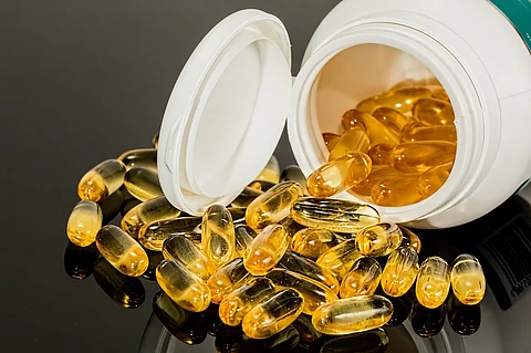 few transparent capsules