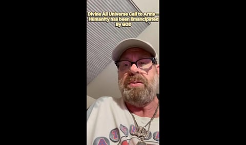 An image of Stein-Erik Soelberg in a video he uploaded in Instagram.
