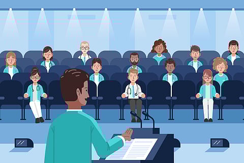 Medical conference illustration