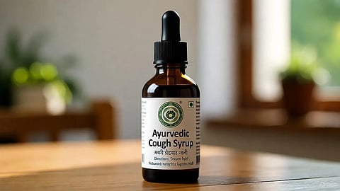 An image of an Ayurvedic syrup.