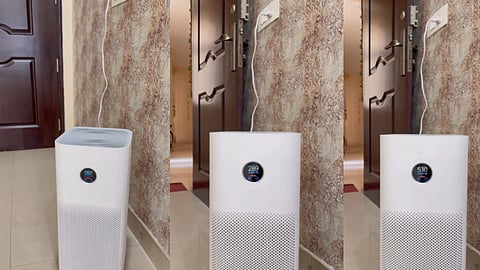 Images of air purifier in the room of Kapil Dhama.