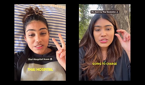 Screenshots of reels from @travelwithshades