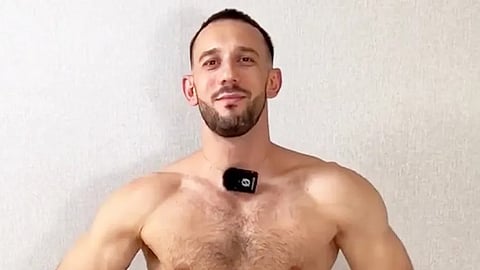 An image of Dmitry Nuyanzin shirtless.