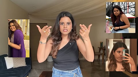 Before and after Aishwarya Mohanraj took Mounjaro