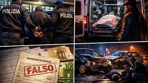 Depiction of Mafia Using Naples Hospital to Fake Medical Records and Secretly Transport Corpses