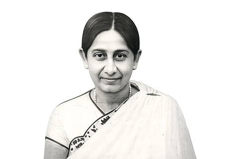 Dr. Hilda Lazarus black and white image.