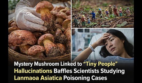 Depiction of Mystery Mushroom Linked to “Tiny People” Hallucinations