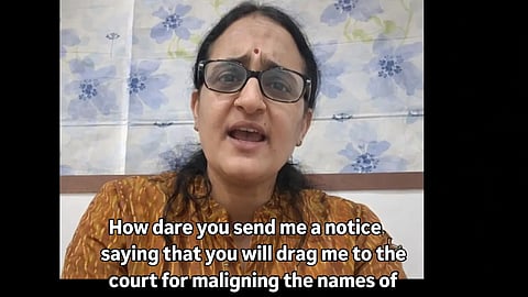 Dr. Sivaranjini Santosh on her Instagram video