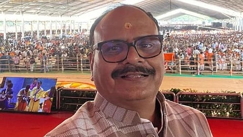 Brajesh Pathak in a gathering.