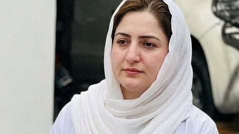 Dr. Mahnoor Nisar wearing a white dupatta
