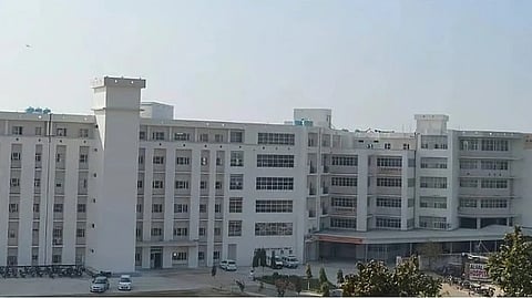 white building of al falah university