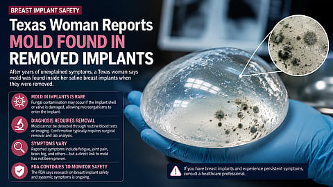 Texas Woman Reports Mold Found in Removed Breast Implants