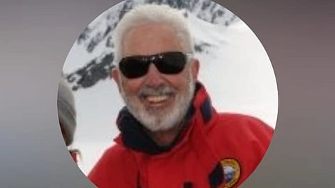 Dr. Ulene wearing a orange jacket.
