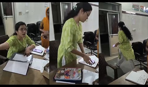 Dr. Aarti Dandotiya storming off