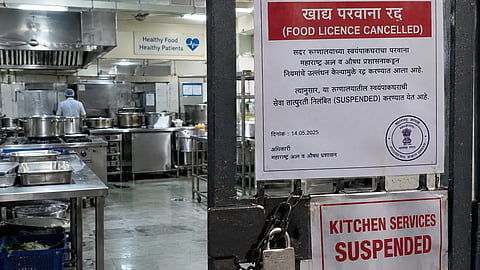 A hospital kitchen is barred from use