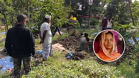 হেলিকপ্টার দেখতে গিয়ে গুলিতে নিহত সুমাইয়ার লাশ উত্তোলন