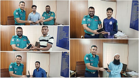 গেন্ডারিয়া থানা পুলিশের উদ্যোগে ২১টি হারানো মোবাইল উদ্ধার