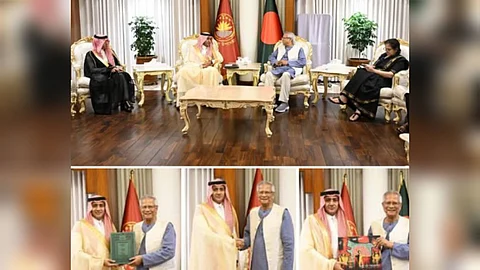 সৌদি রাষ্ট্রদূতের সঙ্গে ড. ইউনূসের সৌজন্য সাক্ষাৎ