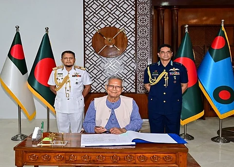 নৌ ও বিমান বাহিনীর নির্বাচনী পর্ষদ উদ্বোধন করলেন প্রধান উপদেষ্টা