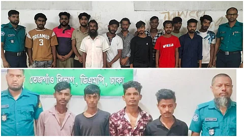 বিশেষ অভিযানে বিভিন্ন অপরাধে জড়িত ১৭ জন গ্রেফতার