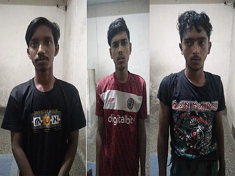 ট্রাফিক পুলিশ কর্তৃক তিন ছিনতাইকারী আটক
