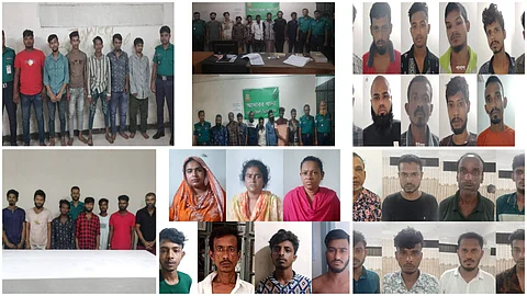 বিশেষ অভিযানে বিভিন্ন অপরাধে জড়িত ৫৬ জন গ্রেফতার