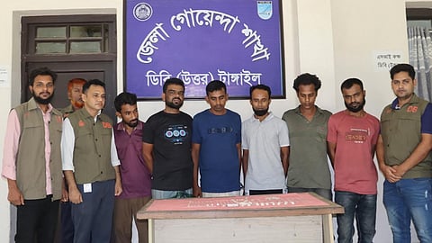 টাঙ্গাইলে আন্তঃজেলা ডাকাতদলের ৭ সদস্য গ্রেপ্তার