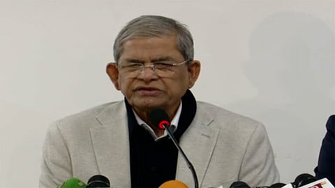 শেখ হাসিনা ভারত থেকে দেশকে অস্থিতিশীল করার ষড়যন্ত্র করছে: মির্জা ফখরুল