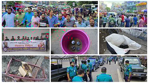 কার্যক্রম নিষিদ্ধ আ.লীগের ঝটিকা মিছিলের চেষ্টা; ১৪ টি ককটেল, ৭ টি ব্যানারসহ গ্রেফতার ২৪৪