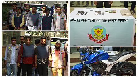 চাঞ্চল্যকর মামুন হত্যার ঘটনায় ব্যবহৃত দুইটি পিস্তল উদ্ধার এবং দুই শ্যুটারসহ গ্রেফতার ০৫