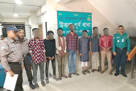 উত্তরা পূর্ব থানা পুলিশের বিশেষ অভিযানে বিভিন্ন অপরাধে জড়িত ৭ জন গ্রেফতার