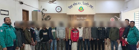 উত্তরা পশ্চিম থানা পুলিশের বিশেষ অভিযানে বিভিন্ন অপরাধে জড়িত ১৯ জন গ্রেফতার