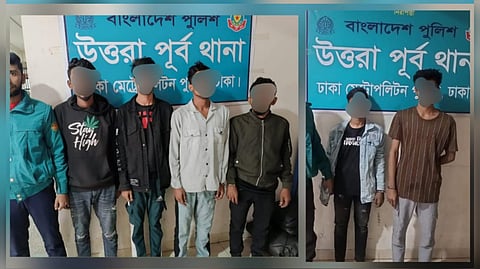 উত্তরা পূর্ব থানা পুলিশের বিশেষ অভিযানে বিভিন্ন অপরাধে জড়িত ৭ জন গ্রেফতার