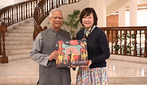 প্রধান উপদেষ্টার সঙ্গে জাপানের সাবেক প্রধানমন্ত্রীর স্ত্রী আকি আবের সাক্ষাৎ