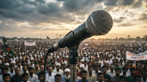 কথার বন্যায় নীরবতার রাজনীতি -দ্য হুইসেল